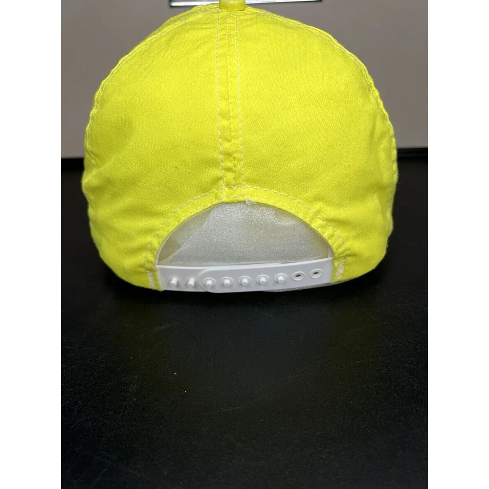 Vtg Mr Turkey Hat Trucker Style  Baseball One Size‎ Snapback Cap bright yellow